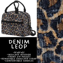 Load image into Gallery viewer, Batch #545 - Back to School 3 - Closes 6/19 - ETA early/mid August - Denim Leop Lunch Box
