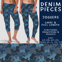 Load image into Gallery viewer, Batch #607 - Fun Run 28 - Closes 11/2 - ETA early Jan - Denim Pieces Full and Capri Length Joggers
