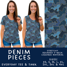 Load image into Gallery viewer, Batch #607 - Fun Run 28 - Closes 11/2 - ETA early Jan - Denim Pieces Everyday Tank &amp; Tee
