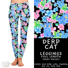 Load image into Gallery viewer, Batch #454 - Cool Characters 10 - Closes 11/26 - ETA mid Jan - Derp Cat Full Length Leggings
