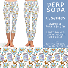 Load image into Gallery viewer, Batch #586 - Cool Characters 18 - Closes 9/16 - ETA mid Nov - Derp Soda Full and Capri Length Leggings
