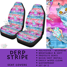 Load image into Gallery viewer, Batch #554 - Car Accessories 3 - Closes 7/10 - ETA early/mid Sept - Derp Stripe Vehicle Seat Covers
