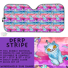 Load image into Gallery viewer, Batch #554 - Car Accessories 3 - Closes 7/10 - ETA early/mid Sept - Derp Stripe Windshield Sun Shade

