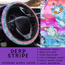 Load image into Gallery viewer, Batch #554 - Car Accessories 3 - Closes 7/10 - ETA early/mid Sept - Derp Stripe Steering Wheel Cover
