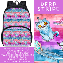 Load image into Gallery viewer, Batch #545 - Back to School 3 - Closes 6/19 - ETA early/mid August - Derp Stripe Backpacks

