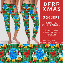 Load image into Gallery viewer, Batch #558 - Magical Character Christmas - Closes 7/20 - ETA mid/late Sept - Derp Xmas Full and Capri Length Joggers
