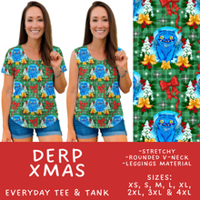 Load image into Gallery viewer, Batch #558 - Magical Character Christmas - Closes 7/20 - ETA mid/late Sept - Derp Xmas Everyday Tank &amp; Tee
