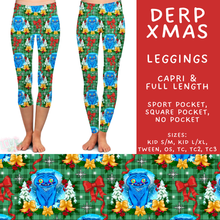 Load image into Gallery viewer, Batch #558 - Magical Character Christmas - Closes 7/20 - ETA mid/late Sept - Derp Xmas Full and Capri Length Leggings
