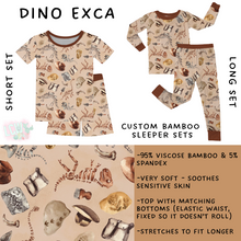 Load image into Gallery viewer, Ready to Ship - Dino Exca Bamboo Short Sleeper Set - 10T
