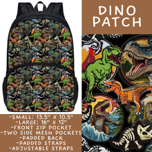 Load image into Gallery viewer, Batch #545 - Back to School 3 - Closes 6/19 - ETA early/mid August - Dino Patch Backpacks
