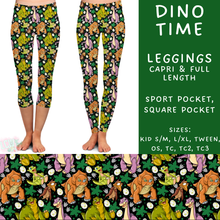 Load image into Gallery viewer, Ready To Ship - Dino Time - Full Length Leggings Sport OS &amp; TC - Full Square TC - Capri No Pocket TC - Capri Square TC
