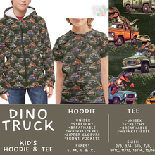 Load image into Gallery viewer, Batch #563 - Made for Play Collection - Closes 7/31 - ETA late Sept - Dino Truck Kid's Unisex Hoodie &amp; Tee
