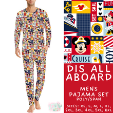 Load image into Gallery viewer, Batch #590 - Magical Family Pajamas - Closes 9/18 - ETA mid Nov - Dis All Aboard Men's Pajama Set
