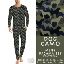 Load image into Gallery viewer, Batch #587 - Family Pajamas 2 - Closes 9/18 - ETA mid Nov - Dog Camo Men's Pajama Set
