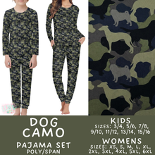 Load image into Gallery viewer, Batch #587 - Family Pajamas 2 - Closes 9/18 - ETA mid Nov - Dog Camo Women's &amp; Kid's Pajama Sets
