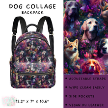 Load image into Gallery viewer, Batch #309 - Card Holders &amp; Mini Backpacks - Closing 3/24 - ETA late May - Dog Collage Mini Backpack
