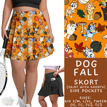 Load image into Gallery viewer, Batch #409 - Character Fall 2 - Closes 9/8 - ETA late October - Dog Fall Skort
