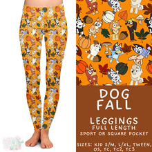 Load image into Gallery viewer, Ready to Ship - Dog Fall Full Length Leggings - Square Pocket OS
