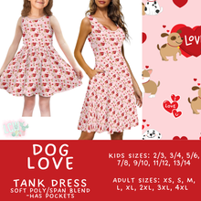 Load image into Gallery viewer, Batch #452 - Mom &amp; Me Love - Closes 11/21 - ETA early Jan - Dog Love Women&#39;s &amp; Girl&#39;s Tank Dress
