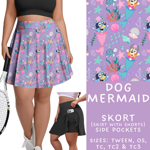 Batch #339 - Character Summer - Closes 5/15 - ETA mid July - Dog Mermaid Skort