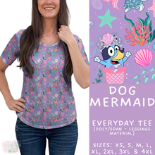 Load image into Gallery viewer, Batch #339 - Character Summer - Closes 5/15 - ETA mid July - Dog Mermaid Everyday Tee
