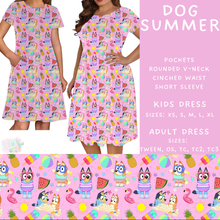 Load image into Gallery viewer, Batch #339 - Character Summer - Closes 5/15 - ETA mid July - Dog Summer Adult &amp; Kids Dresses
