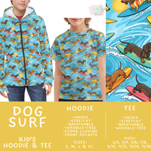 Load image into Gallery viewer, Batch #563 - Made for Play Collection - Closes 7/31 - ETA late Sept - Dog Surf Kid's Unisex Hoodie &amp; Tee
