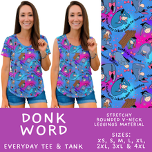 Load image into Gallery viewer, Batch #608 - Magic in Words - Closes 11/4 - ETA early Jan - Donk Word Everyday Tank &amp; Tee
