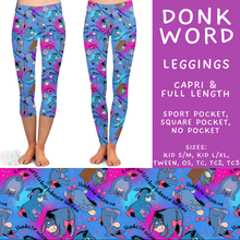 Load image into Gallery viewer, Batch #608 - Magic in Words - Closes 11/4 - ETA early Jan - Donk Word Full and Capri Length Leggings

