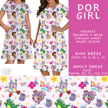 Load image into Gallery viewer, Batch #555 - Cool Characters 7 - Closes 7/13 - ETA mid Sept - Dor Girl Adult &amp; Kids Dresses
