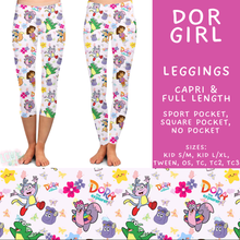 Load image into Gallery viewer, Batch #555 - Cool Characters 7 - Closes 7/13 - ETA mid Sept - Dor Girl Full and Capri Length Leggings
