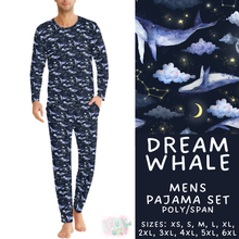 Load image into Gallery viewer, Batch #587 - Family Pajamas 2 - Closes 9/18 - ETA mid Nov - Dream Whale Men's Pajama Set
