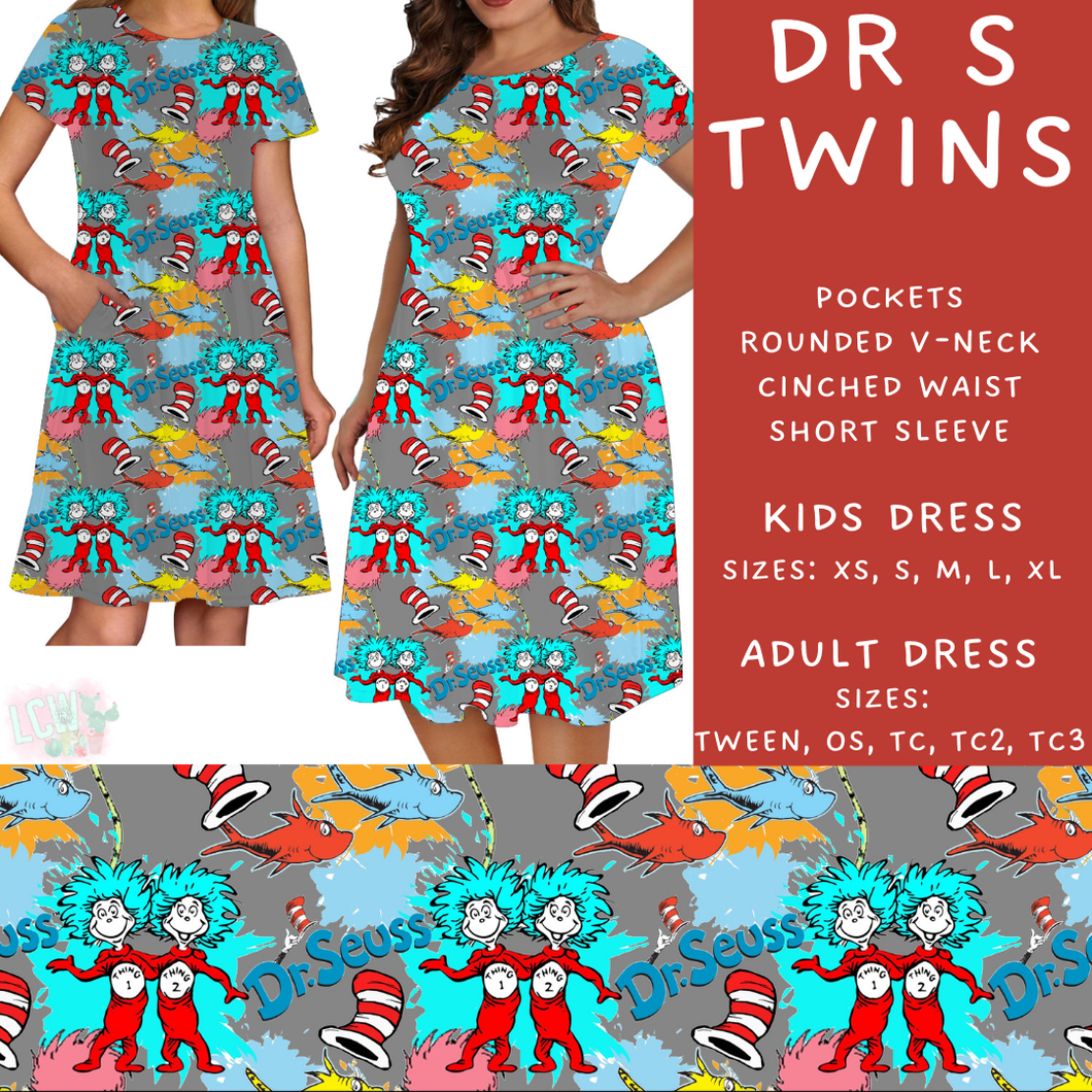 Batch #308 - Storybook Collection 2 - Closes 3/21 - ETA mid May - Dr S Twins Adult & Kids Dresses