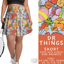 Load image into Gallery viewer, Batch #456 - Storybook Collection 4 - Closes 11/28 - ETA late Jan - Dr Things Skort
