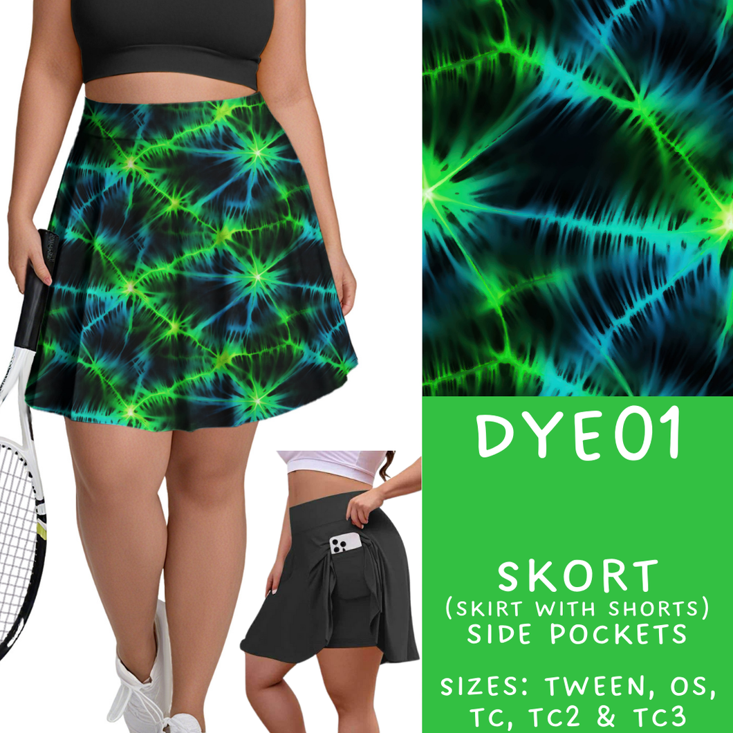 Batch #341 - Tie Dye Collection - Closes 5/19 - ETA early July - DYE01 Skort