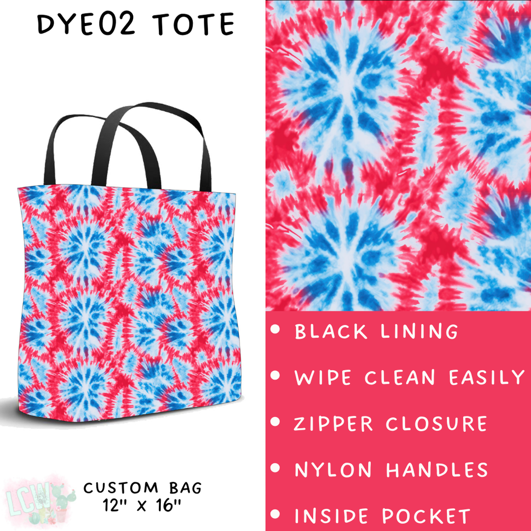 Batch #341 - Tie Dye Collection - Closes 5/19 - ETA early July - DYE02 Tote