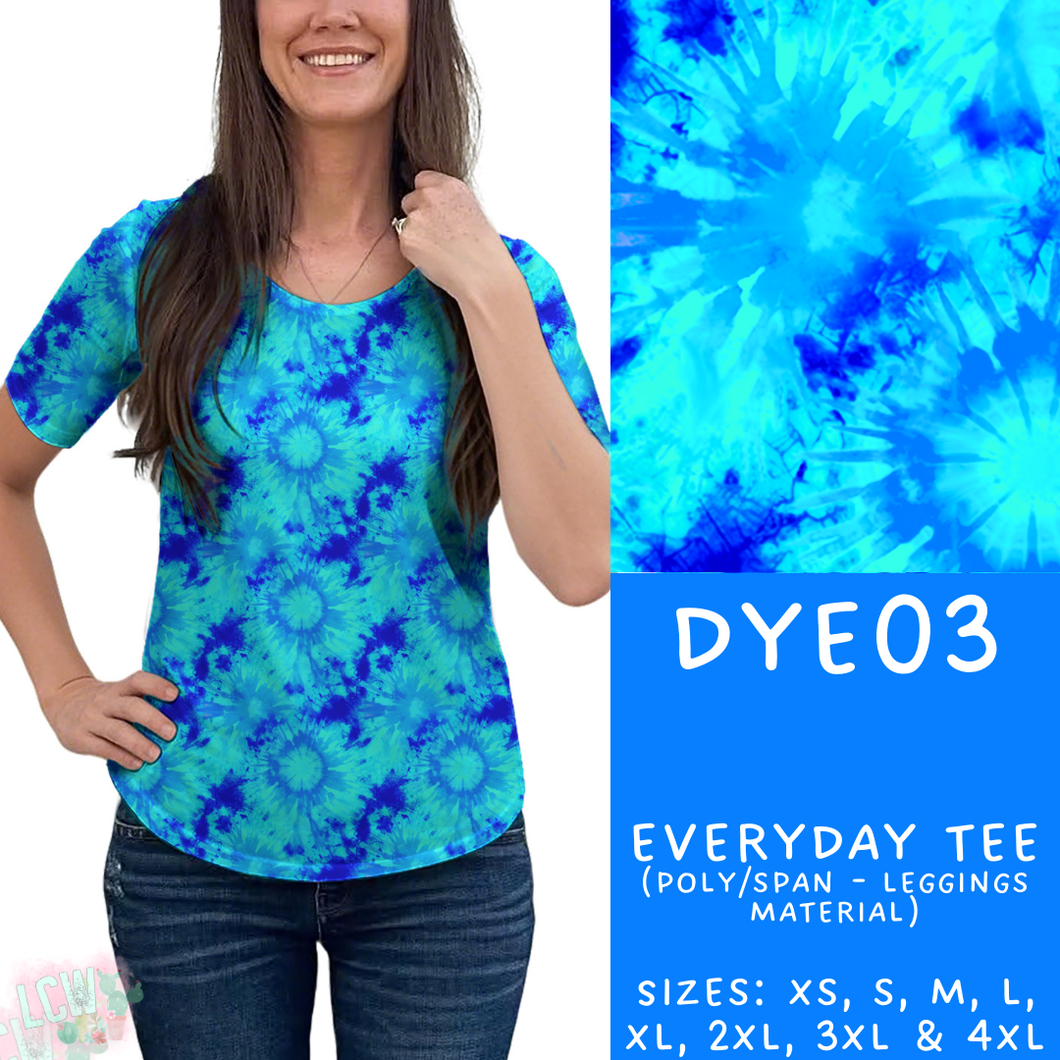 Batch #341 - Tie Dye Collection - Closes 5/19 - ETA early July - DYE03 Everyday Tee
