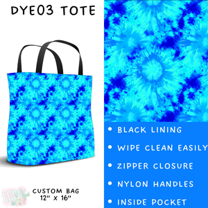 Batch #341 - Tie Dye Collection - Closes 5/19 - ETA early July - DYE03 Tote
