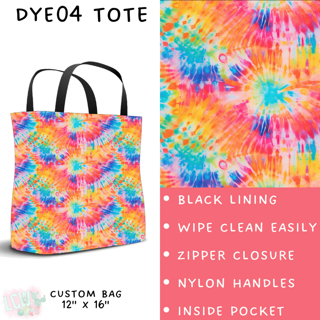 Batch #341 - Tie Dye Collection - Closes 5/19 - ETA early July - DYE04 Tote