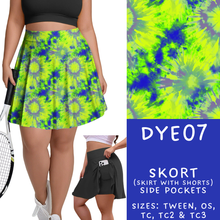 Load image into Gallery viewer, Batch #341 - Tie Dye Collection - Closes 5/19 - ETA early July - DYE07 Skort
