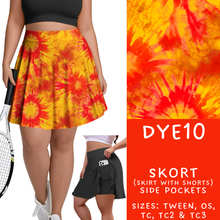 Load image into Gallery viewer, Batch #341 - Tie Dye Collection - Closes 5/19 - ETA early July - DYE10 Skort
