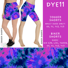Load image into Gallery viewer, Batch #341 - Tie Dye Collection - Closes 5/19 - ETA early July - DYE11 Biker &amp; Jogger Shorts
