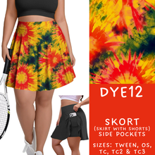 Load image into Gallery viewer, Batch #341 - Tie Dye Collection - Closes 5/19 - ETA early July - DYE12 Skort
