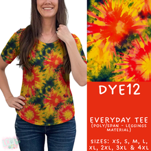 Load image into Gallery viewer, Batch #341 - Tie Dye Collection - Closes 5/19 - ETA early July - DYE12 Everyday Tee
