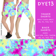 Load image into Gallery viewer, Batch #341 - Tie Dye Collection - Closes 5/19 - ETA early July - DYE13 Biker &amp; Jogger Shorts
