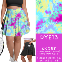Load image into Gallery viewer, Batch #341 - Tie Dye Collection - Closes 5/19 - ETA early July - DYE13 Skort
