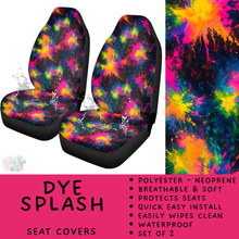 Load image into Gallery viewer, Batch #554 - Car Accessories 3 - Closes 7/10 - ETA early/mid Sept - Dye Splash Vehicle Seat Covers
