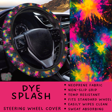 Load image into Gallery viewer, Batch #554 - Car Accessories 3 - Closes 7/10 - ETA early/mid Sept - Dye Splash Steering Wheel Cover
