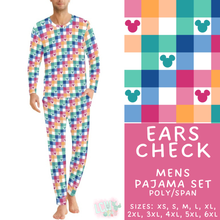 Load image into Gallery viewer, Batch #587 - Family Pajamas 2 - Closes 9/18 - ETA mid Nov - Ears Check Men's Pajama Set
