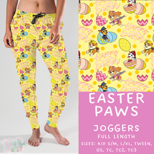 Load image into Gallery viewer, Ready To Ship - Easter Paws - Joggers Kids S/M
